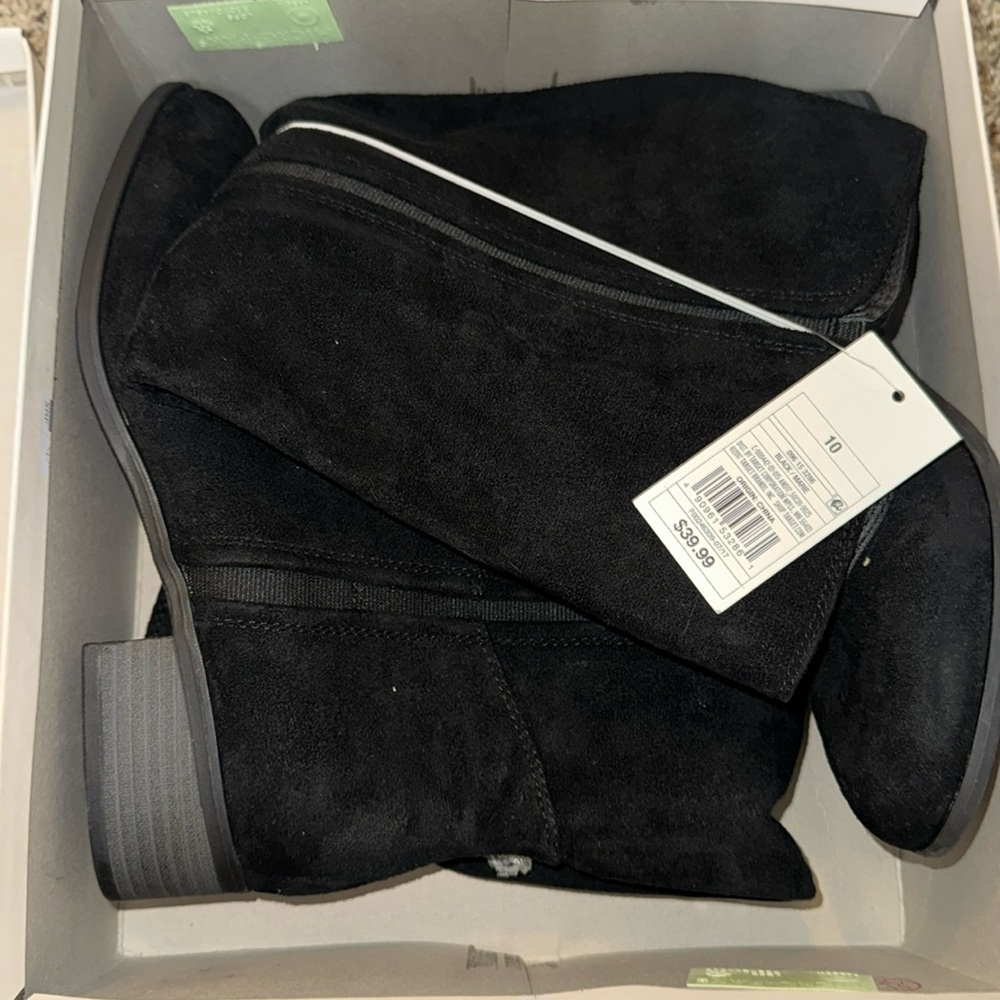A new day Marie black tall boots size 10
